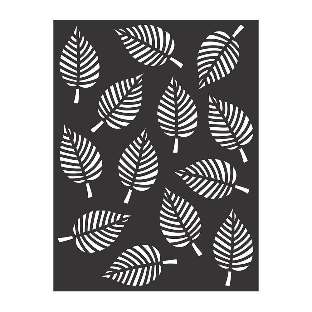 Little Birdie Reusable Stencil 7.3"X9.7"-Leaf Melody