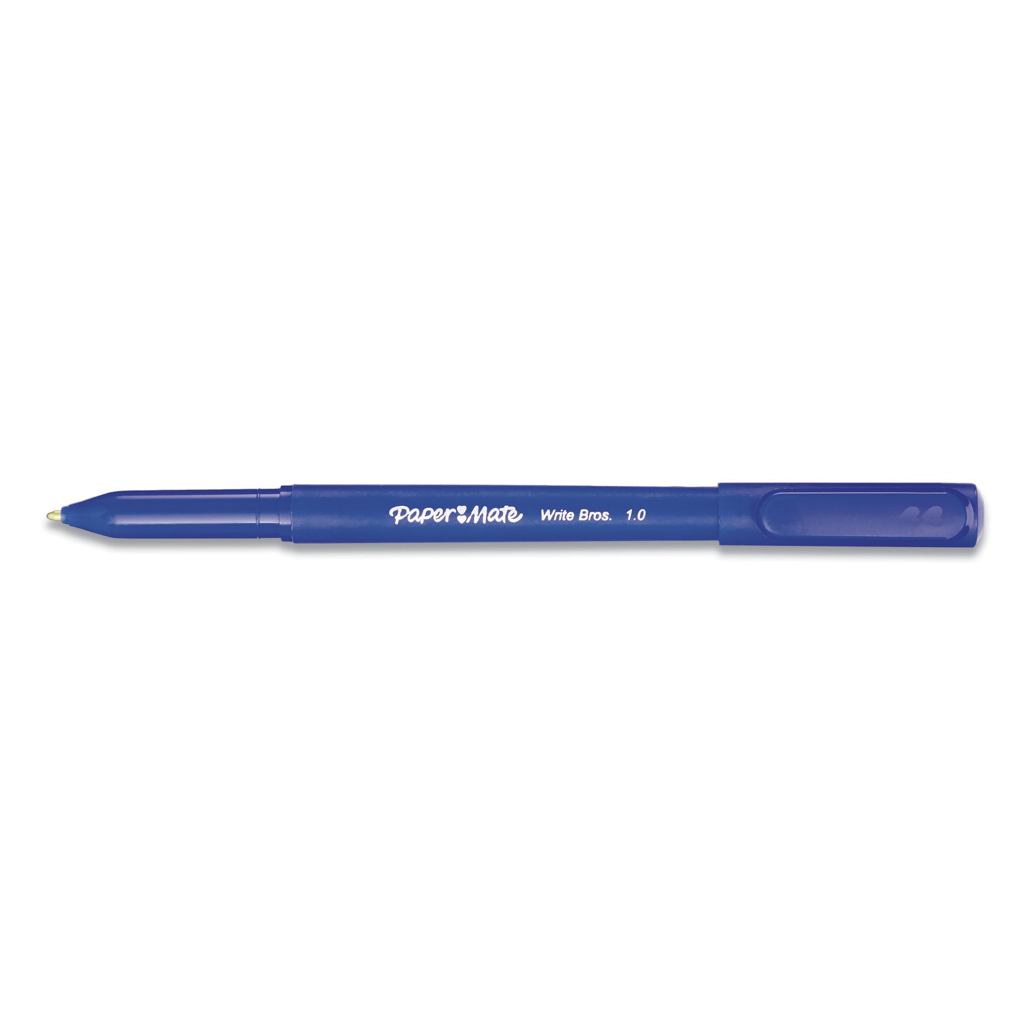 Paper Mate® Write Bros Stick Ballpoint Pen, Blue Ink, 1mm, Dozen