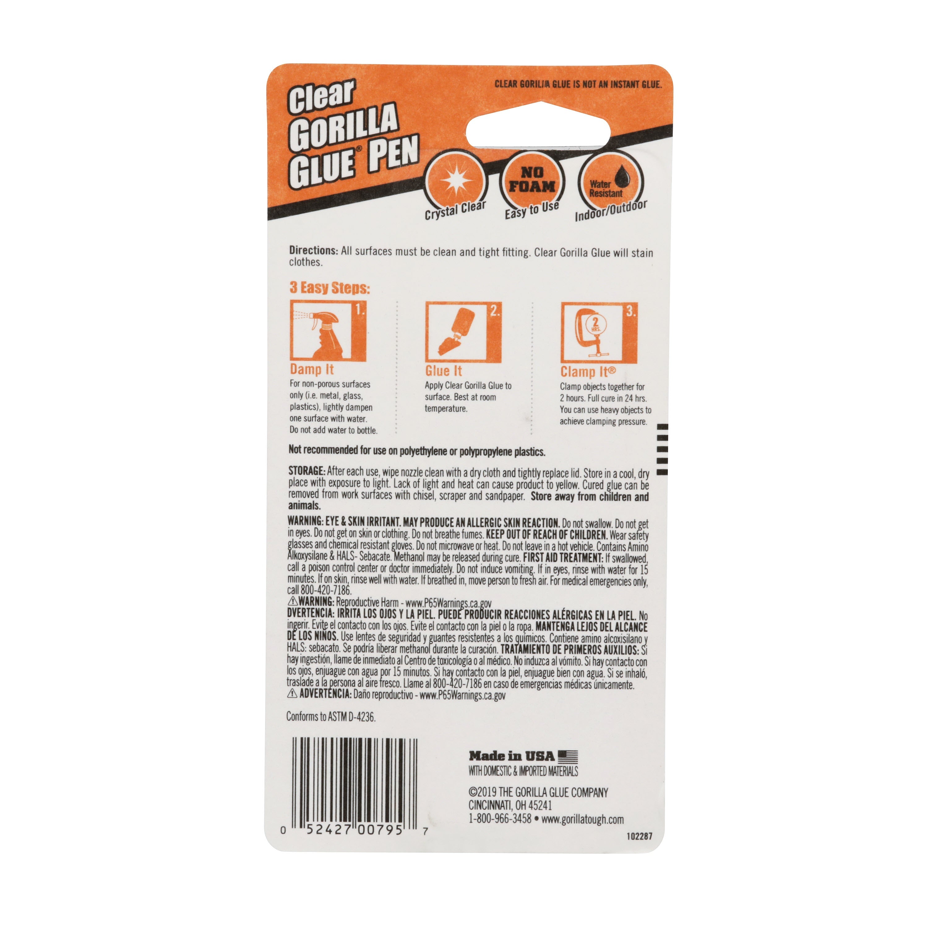 Gorilla Glue Clear Pen