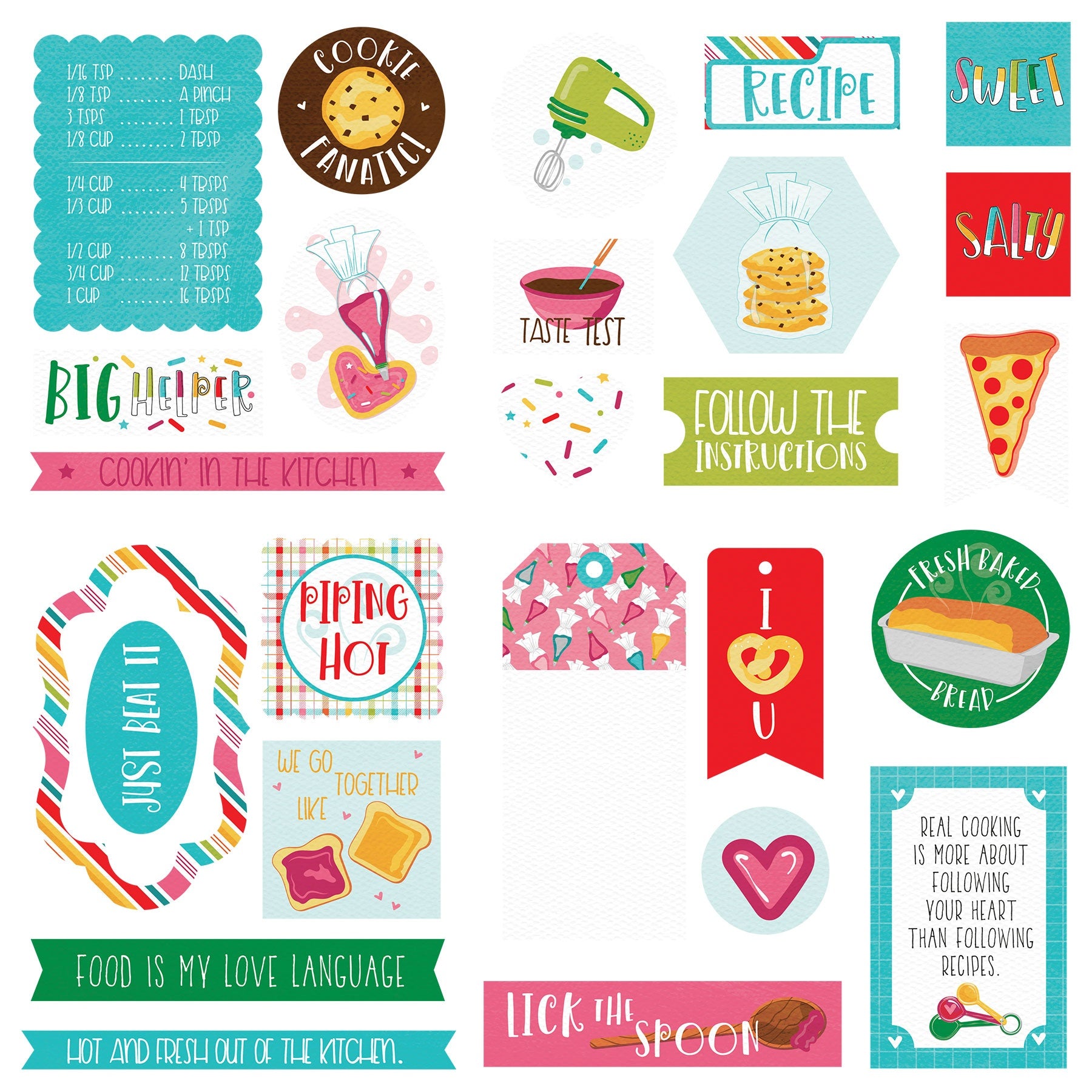 Little Chef Ephemera Cardstock Die-Cuts-