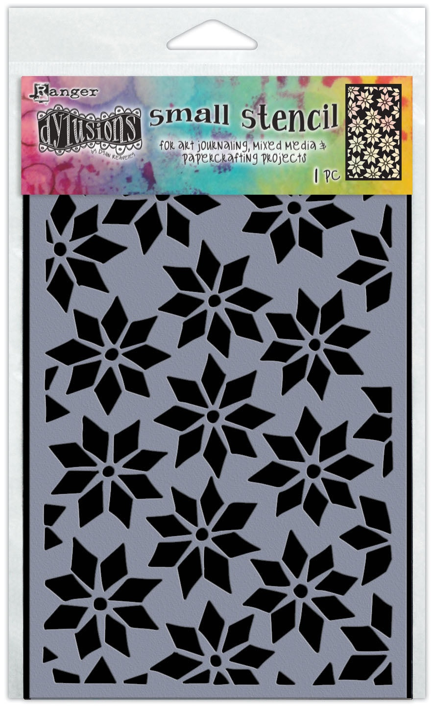 Dyan Reaveley's Dylusions Stencils 5"X8"-Star Flurry