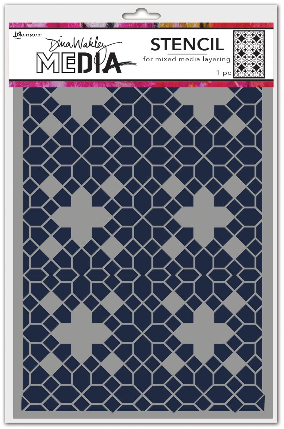 Dina Wakley Media Stencils 9"X6"-Floor Pattern