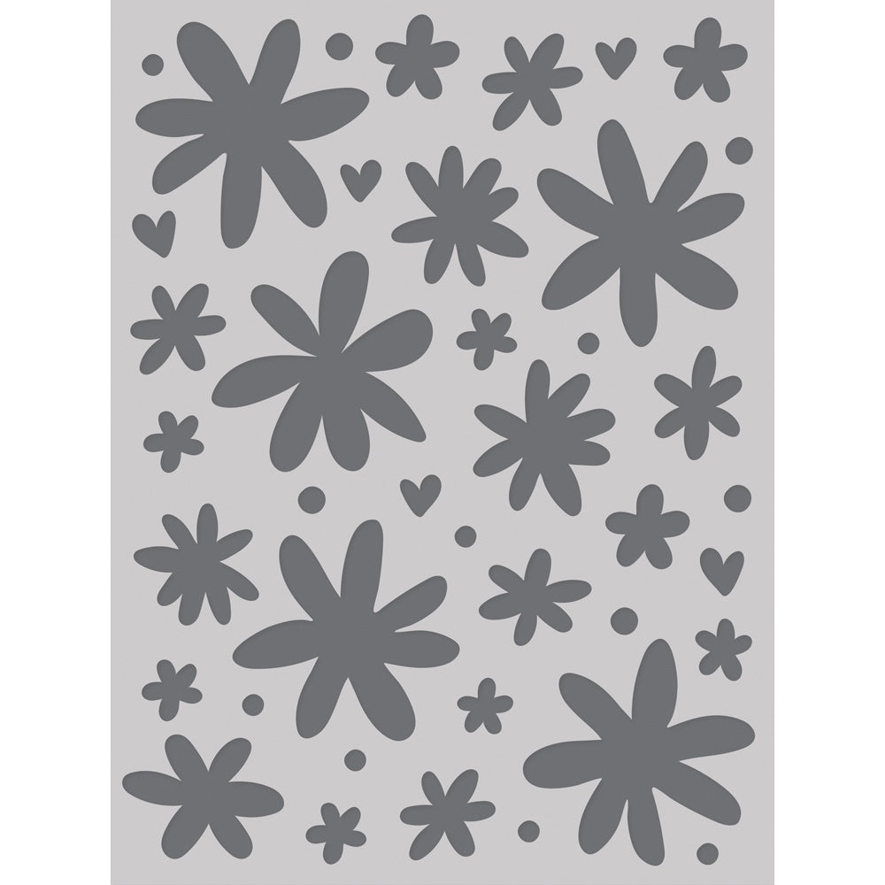 Simple Stories Boho Sunshine Stencil 6"X8"-Daisies