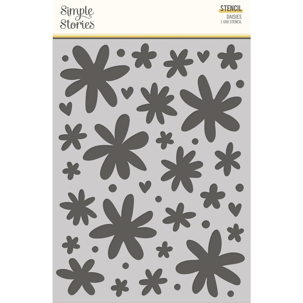 Simple Stories Boho Sunshine Stencil 6"X8"-Daisies