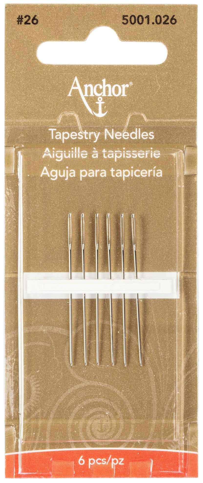 Anchor Tapestry Hand Needles 6/Pkg-Size 26