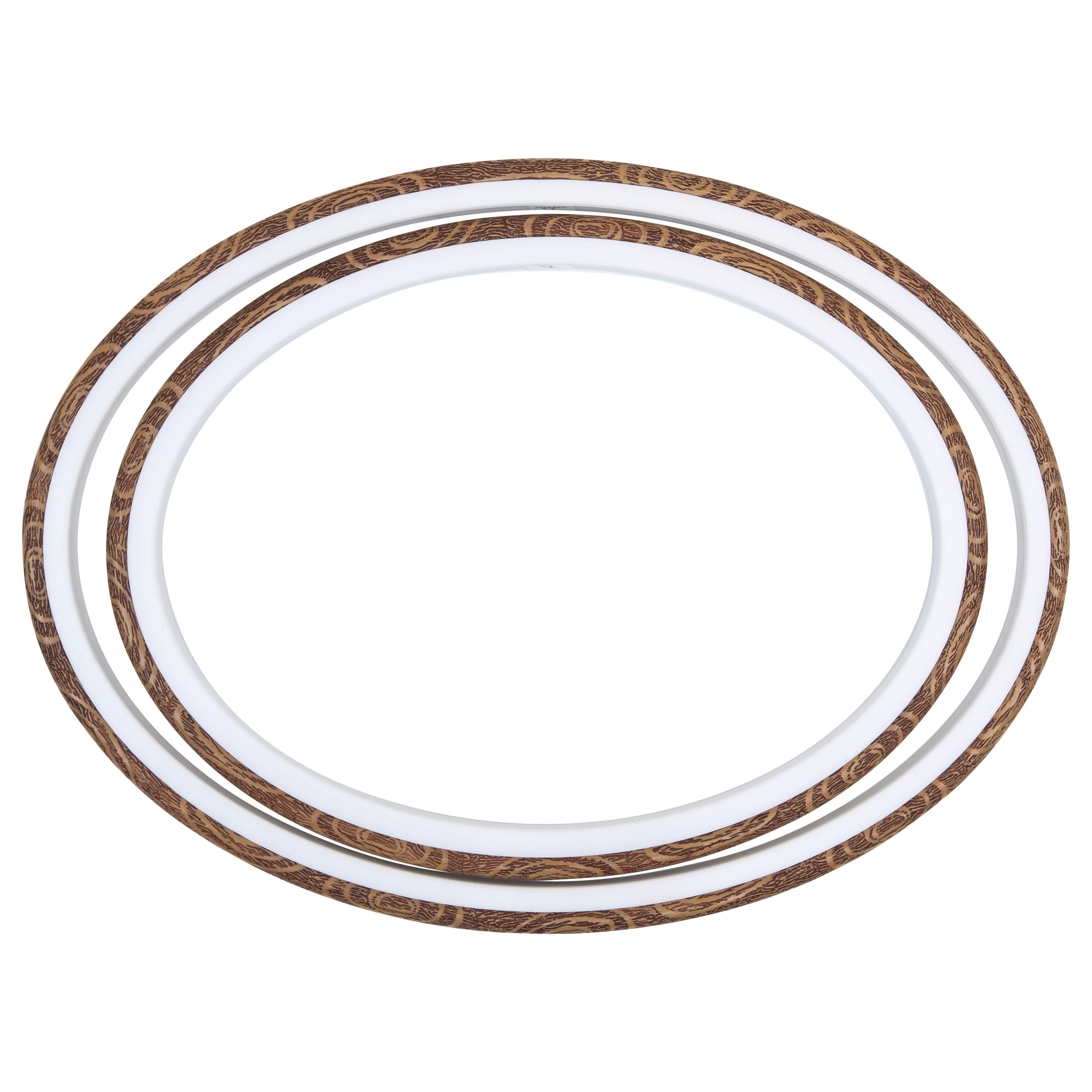 Anchor Faux Wood Oval Embroidery Hoop 12"