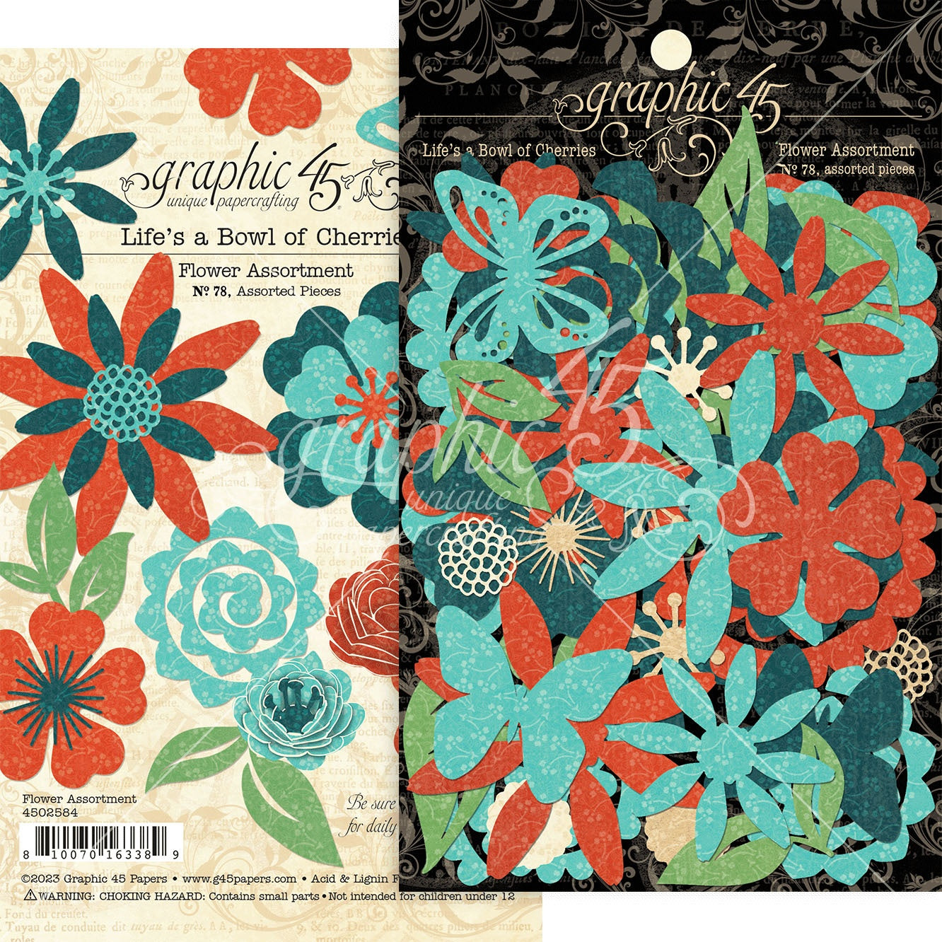 Graphic 45 Flower Assortment-Life's A Bowl Of Cherries