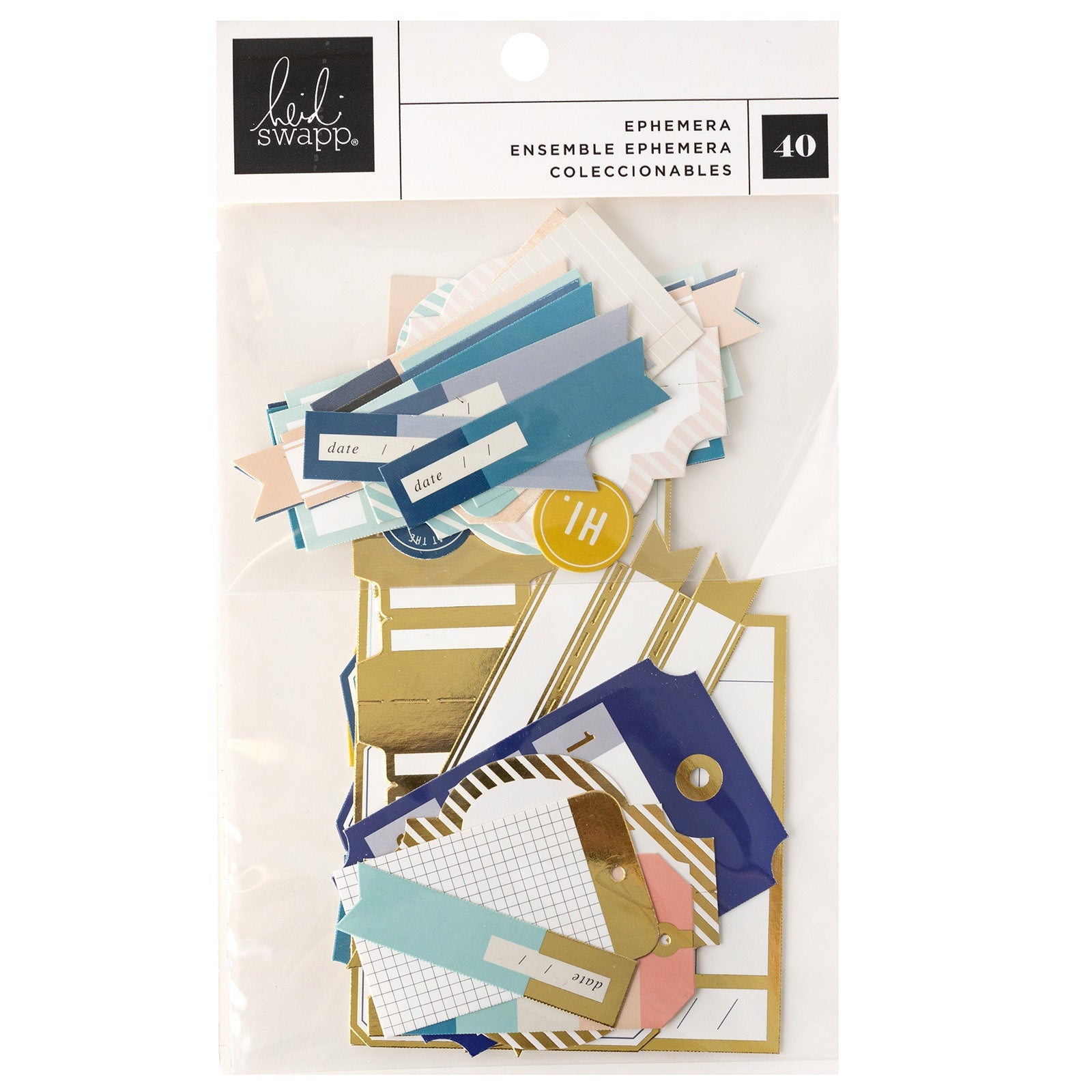 Heidi Swapp Set Sail Journaling Ephemera Die-Cuts 40/Pkg-