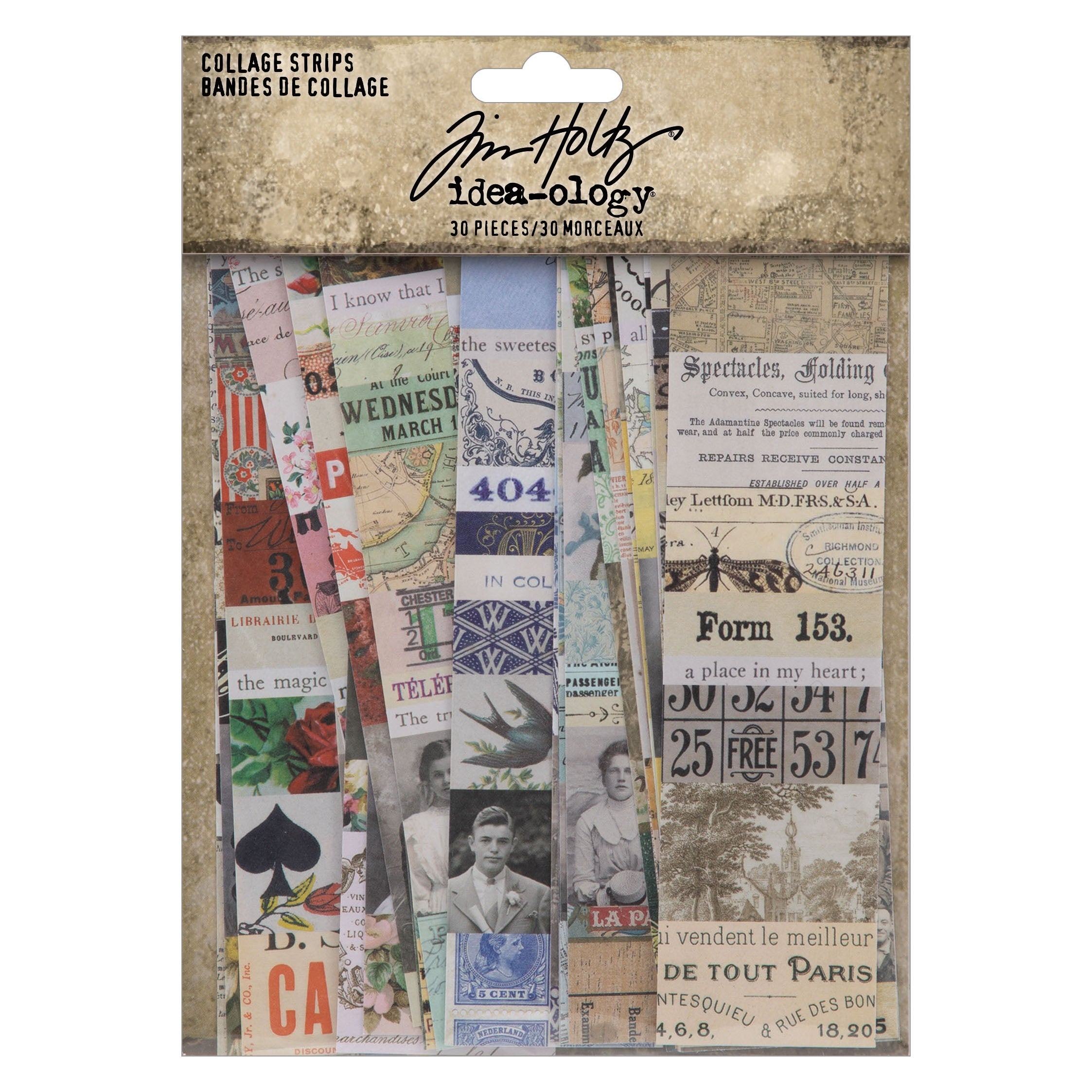 Idea-Ology Collage Strips 1.5"X6" 30/Pkg-