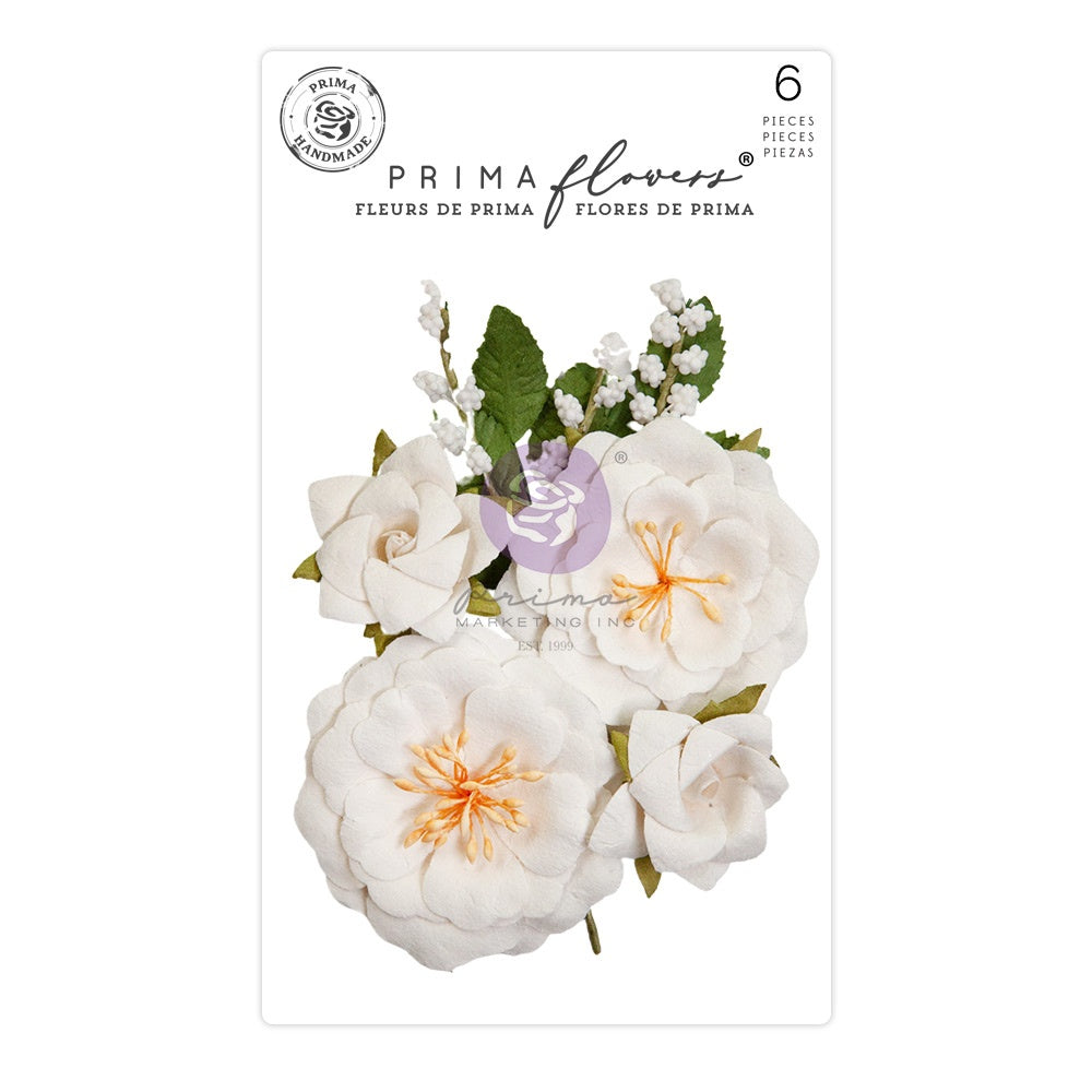 Prima Marketing Sharon Ziv Paper Flowers-Porcelain Florals