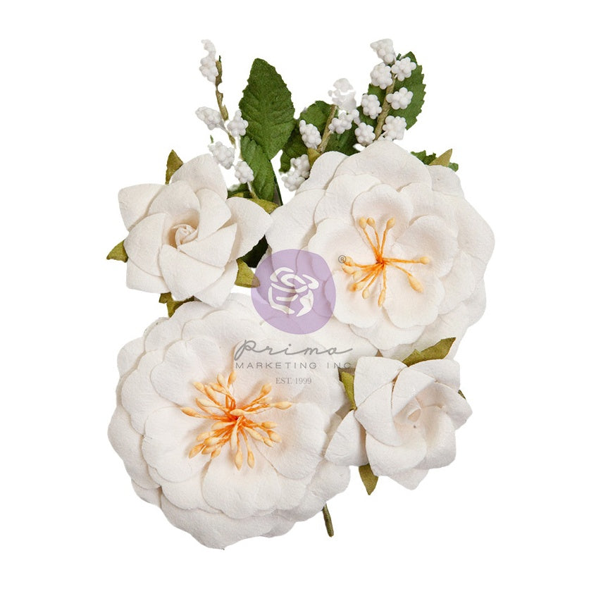 Prima Marketing Sharon Ziv Paper Flowers-Porcelain Florals