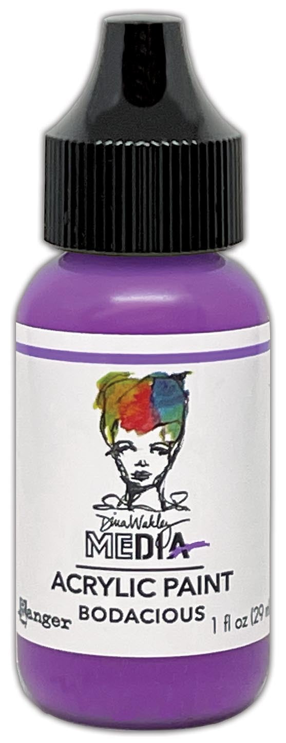 Dina Wakley Media Acrylic Paint 1oz-Bodacious