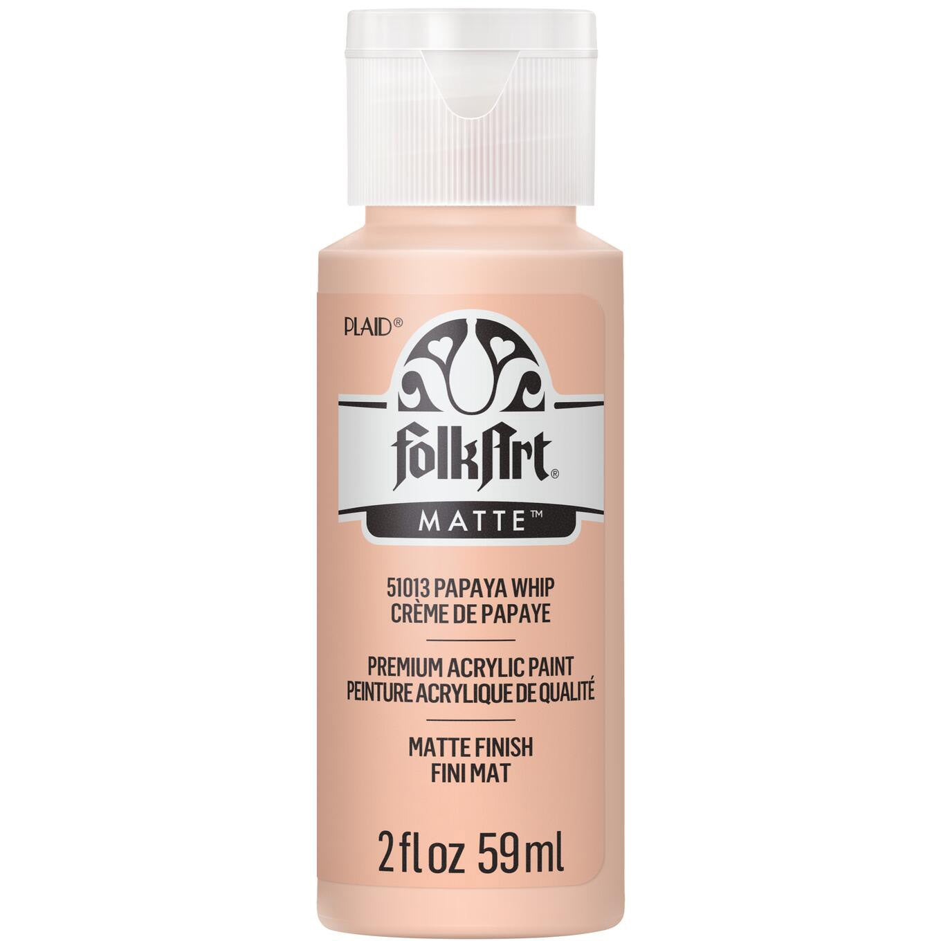 FolkArt Acrylic Paint 2oz-Papaya Whip