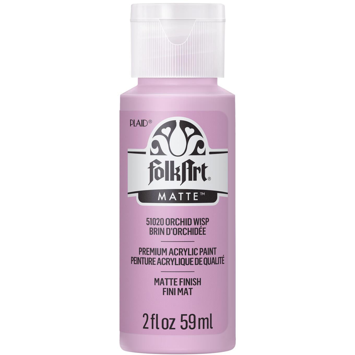 FolkArt Acrylic Paint 2oz-Orchid Wisp