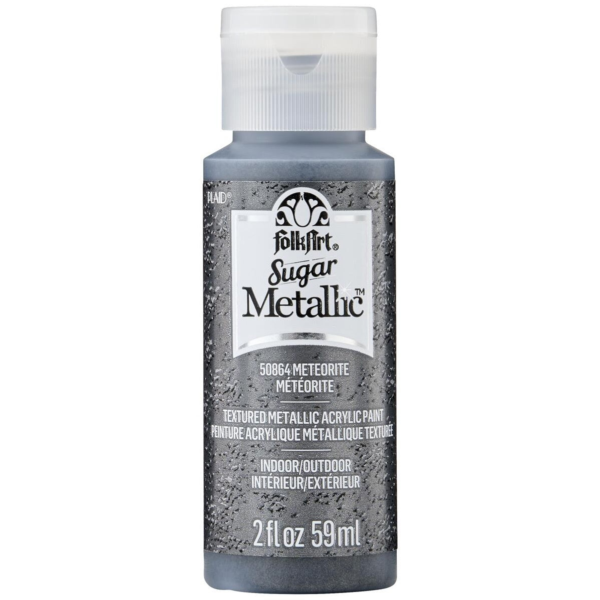 FolkArt Sugar Metallic Acrylic Paint 2oz-Meteorite