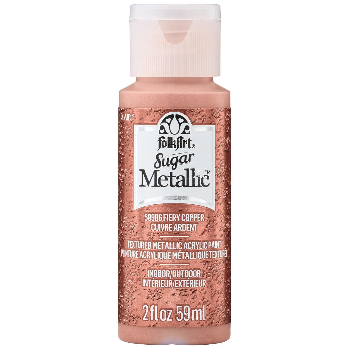FolkArt Sugar Metallic Acrylic Paint 2oz-Fiery Copper