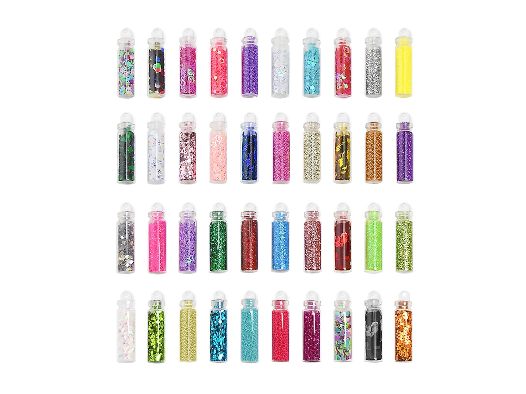 Craft Medley Mini Glitter & Sequin Vials 40/Pkg
