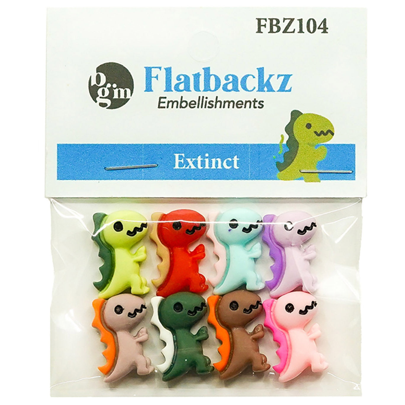 Buttons Galore Flatbackz Embellishments-Extinct