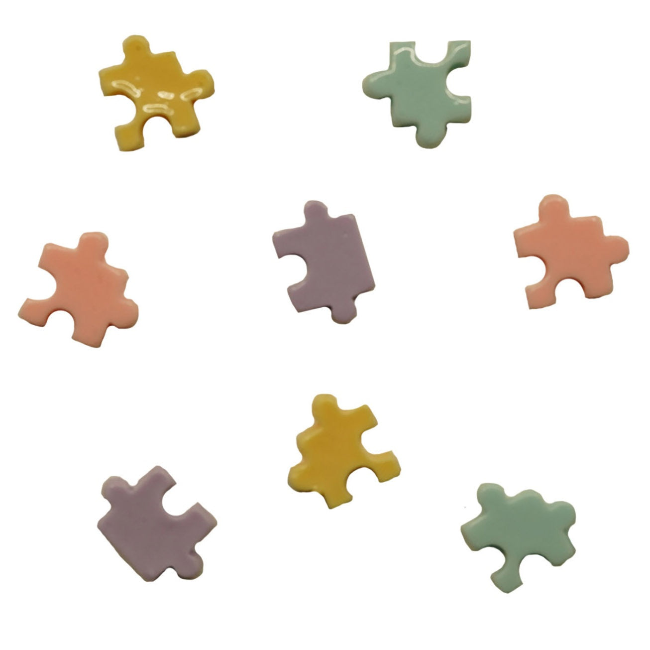 Buttons Galore Flatbackz Embellishments-Puzzle Pieces