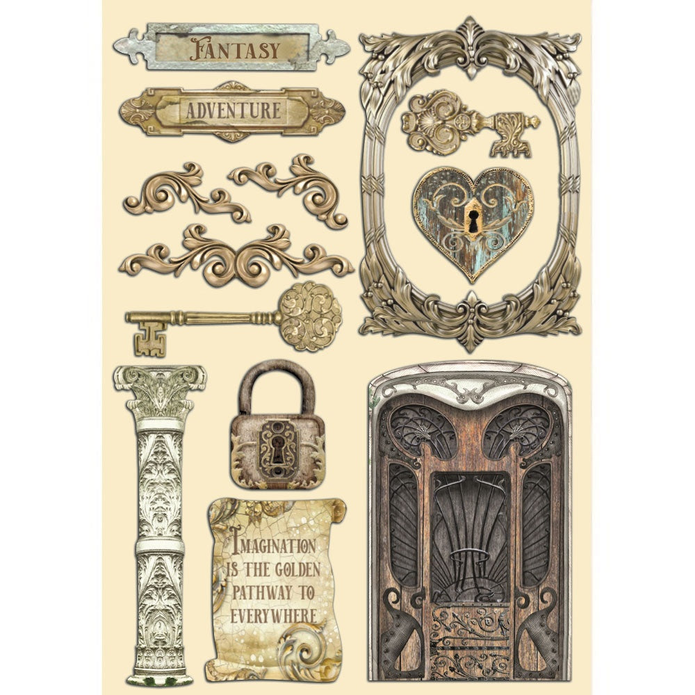 Stamperia Wooden Shapes A5-Magic Forest
