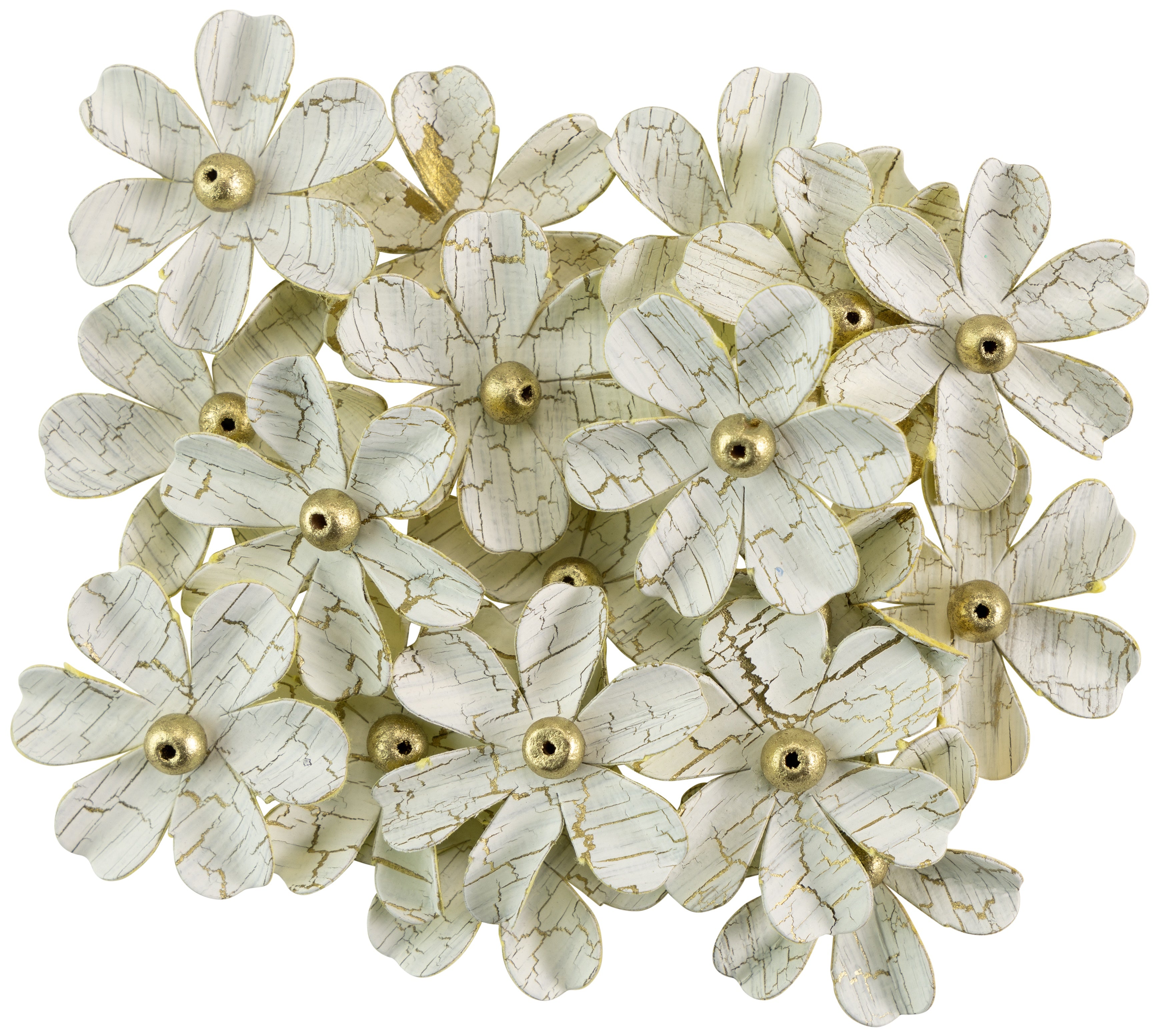 Little Birdie Zoey Washed Paper Flowers 18/Pkg-Amor Mio