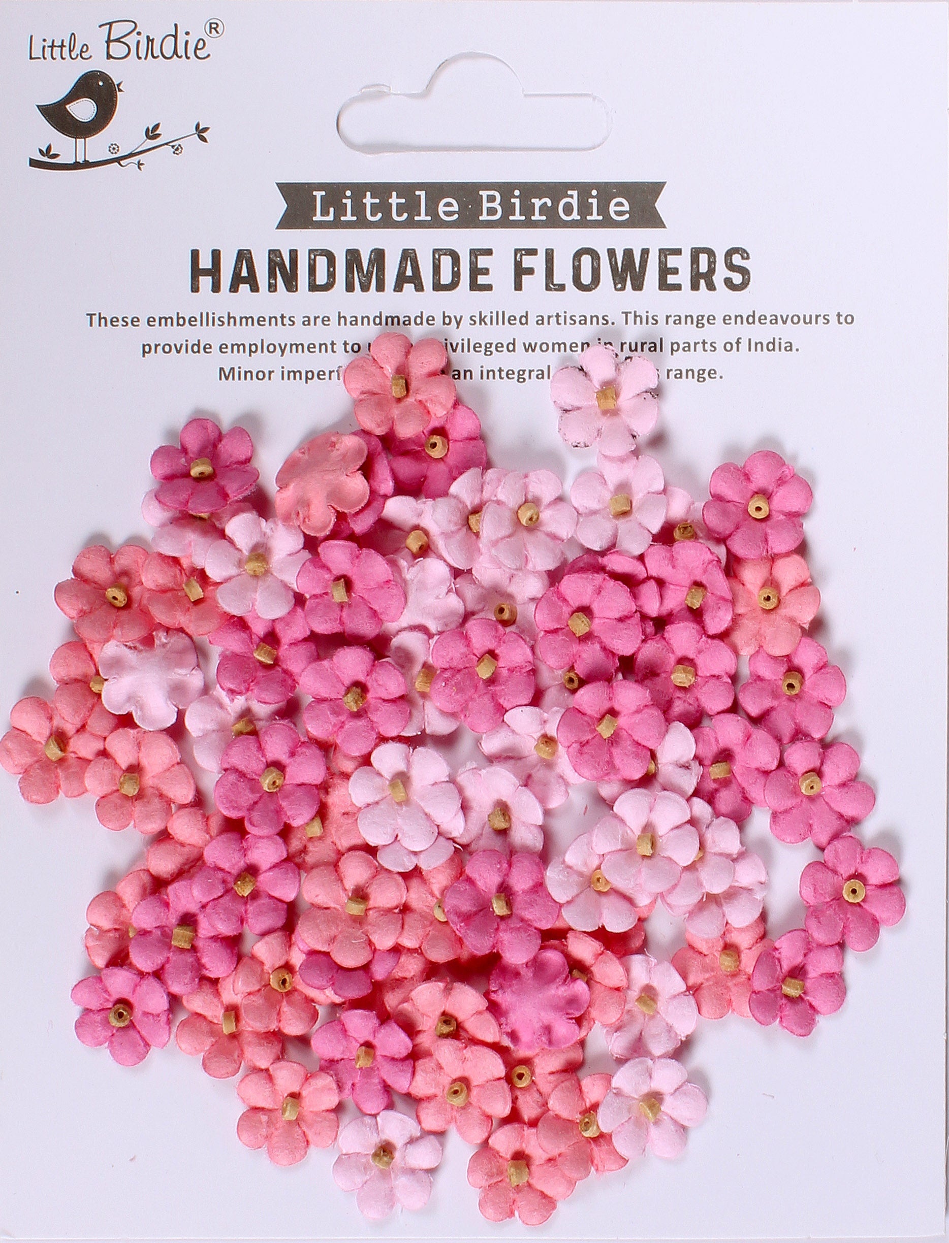 Little Birdie Esme Paper Flowers 80/Pkg-Celebrate Life