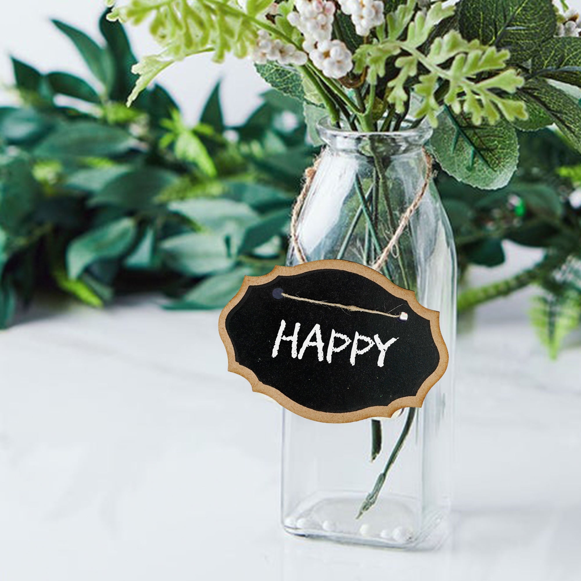 Little Birdie Hanging Mini Chalkboard Sign 2/Pkg-Oval