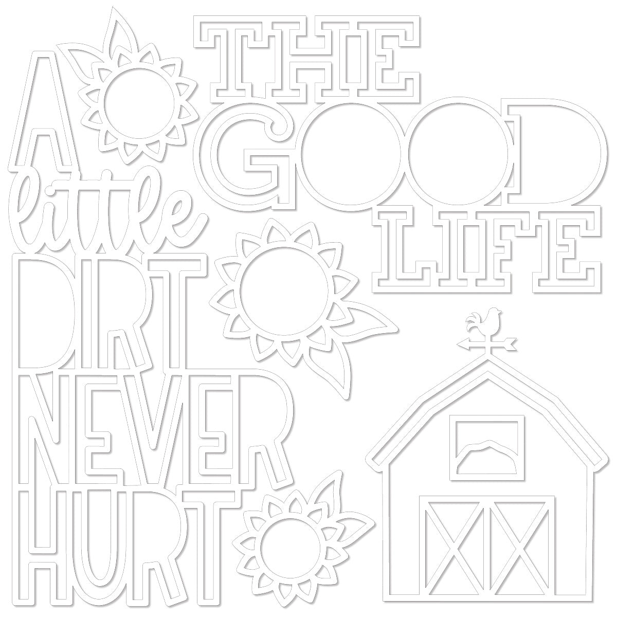 Bella Blvd EIEIO Cut-Outs-The Good Life