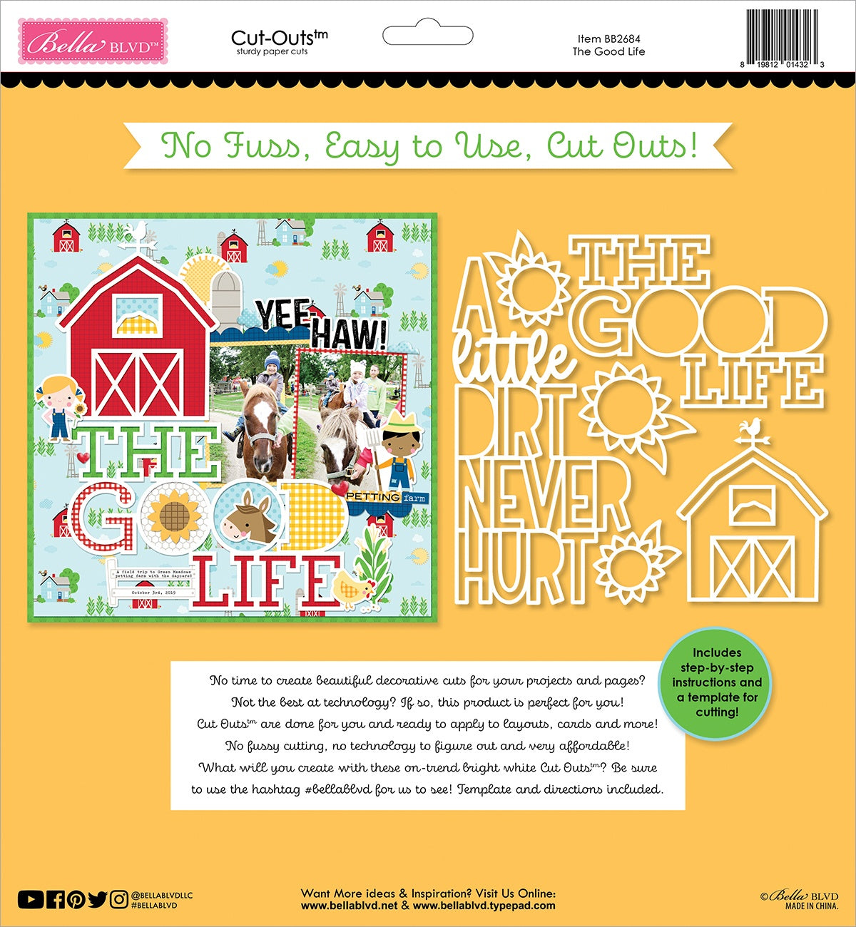 Bella Blvd EIEIO Cut-Outs-The Good Life
