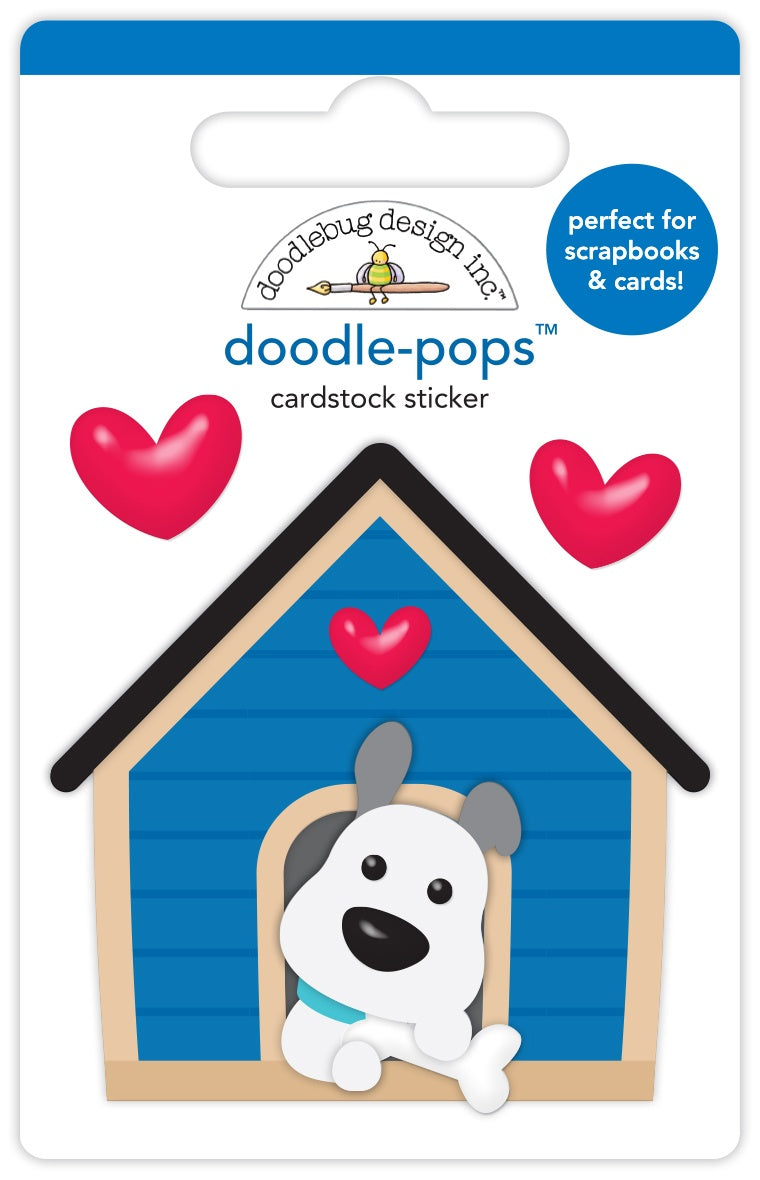 Doodlebug Doodle-Pops 3D Stickers-Happy Home