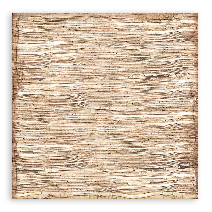 Stamperia Backgrounds Double-Sided Paper Pad 8"X8" 10/Pkg-Vintage Library, 10 Designs/1 Each