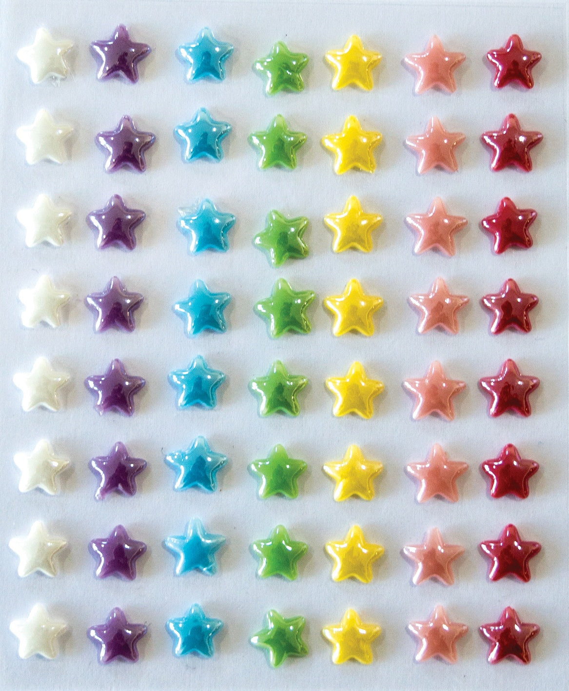 Craft Consortium Adhesive Enamel Dots 56/Pkg-Fairy Wishes; Stars