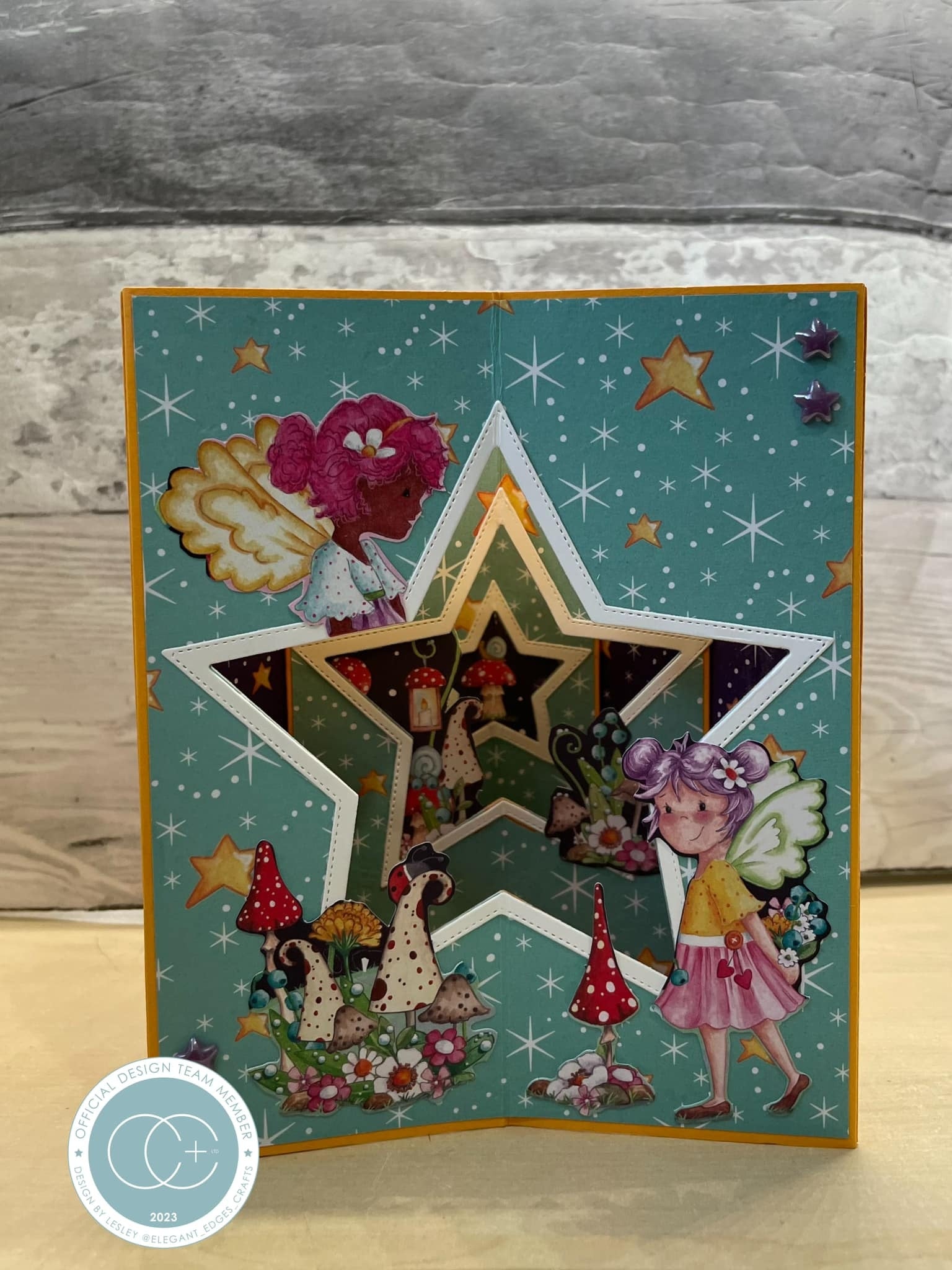 Craft Consortium Adhesive Enamel Dots 56/Pkg-Fairy Wishes; Stars