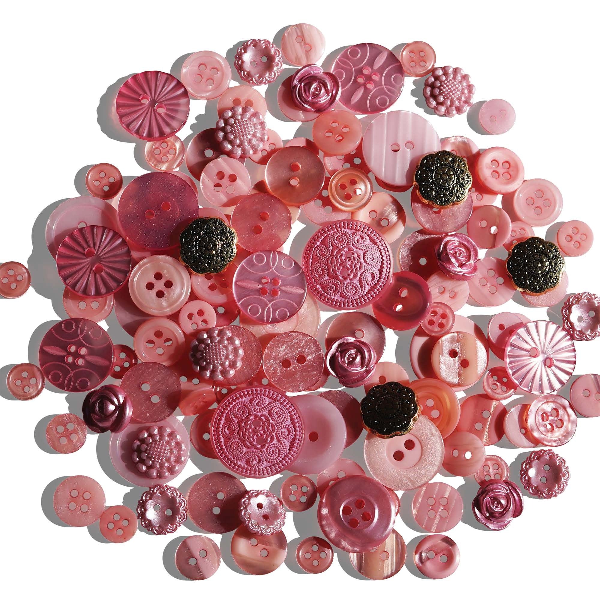 Buttons Galore Treasure Box-Tea Rose