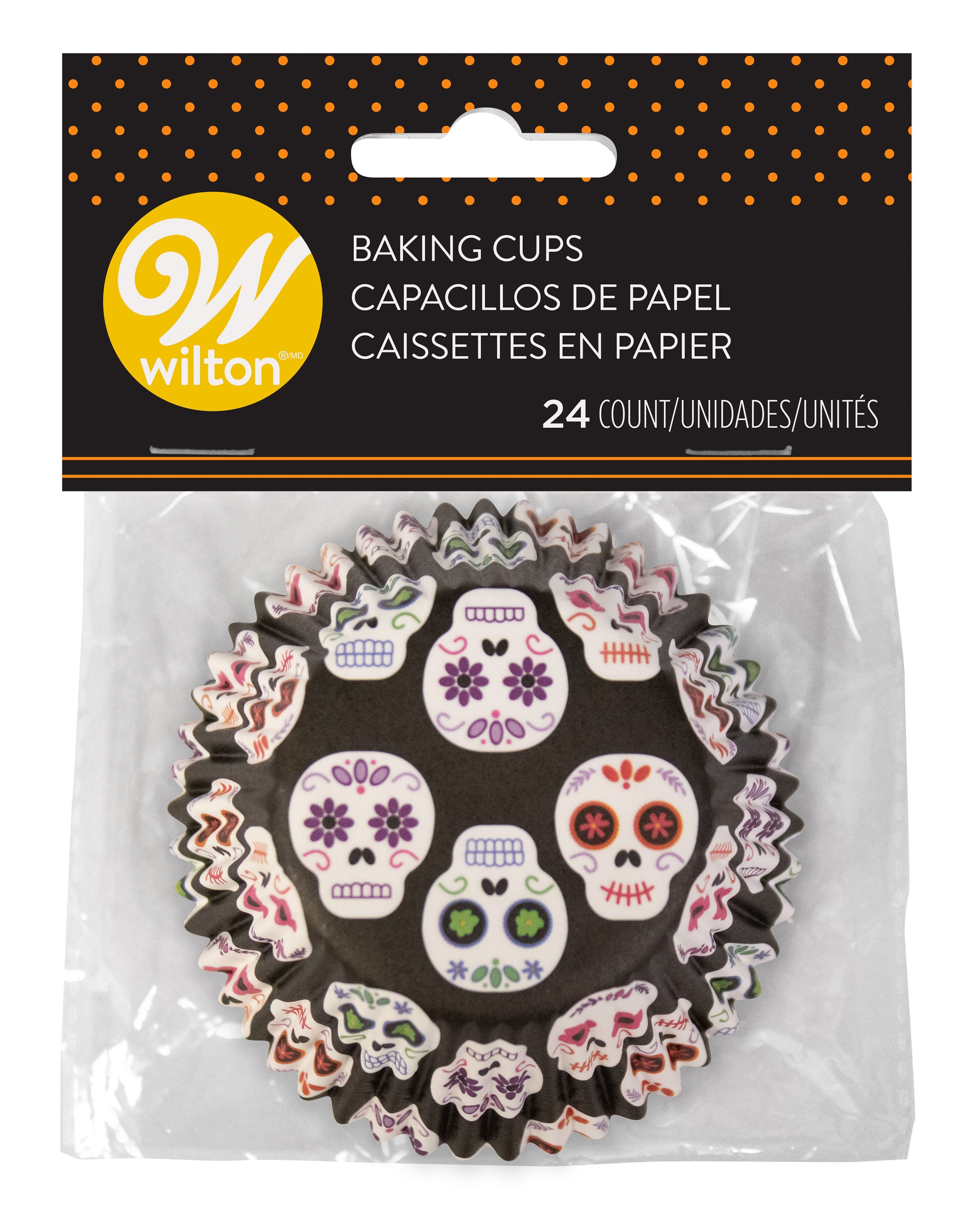 Wilton Standard Baking Cups 24/Pkg-Day Of The Dead