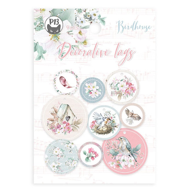 Birdhouse Double-Sided Cardstock Tags 9/Pkg-#01