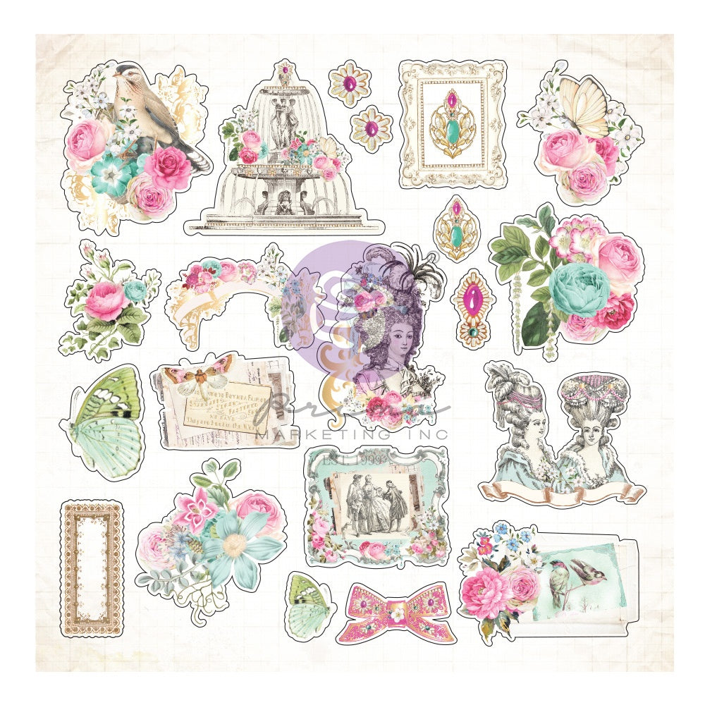 Prima Marketing Ephemera 42/Pkg-Avec Amour Set 1