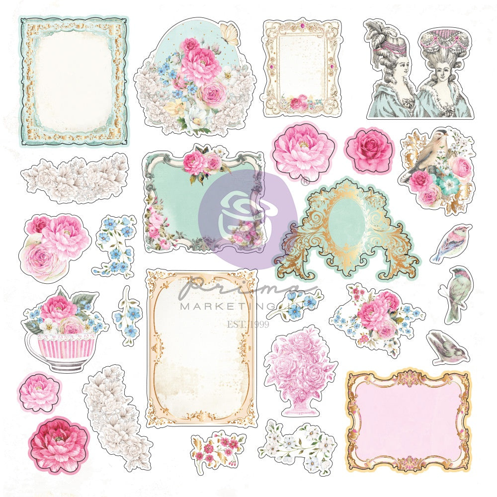 Prima Marketing Ephemera 54/Pkg-Avec Amour Set 2