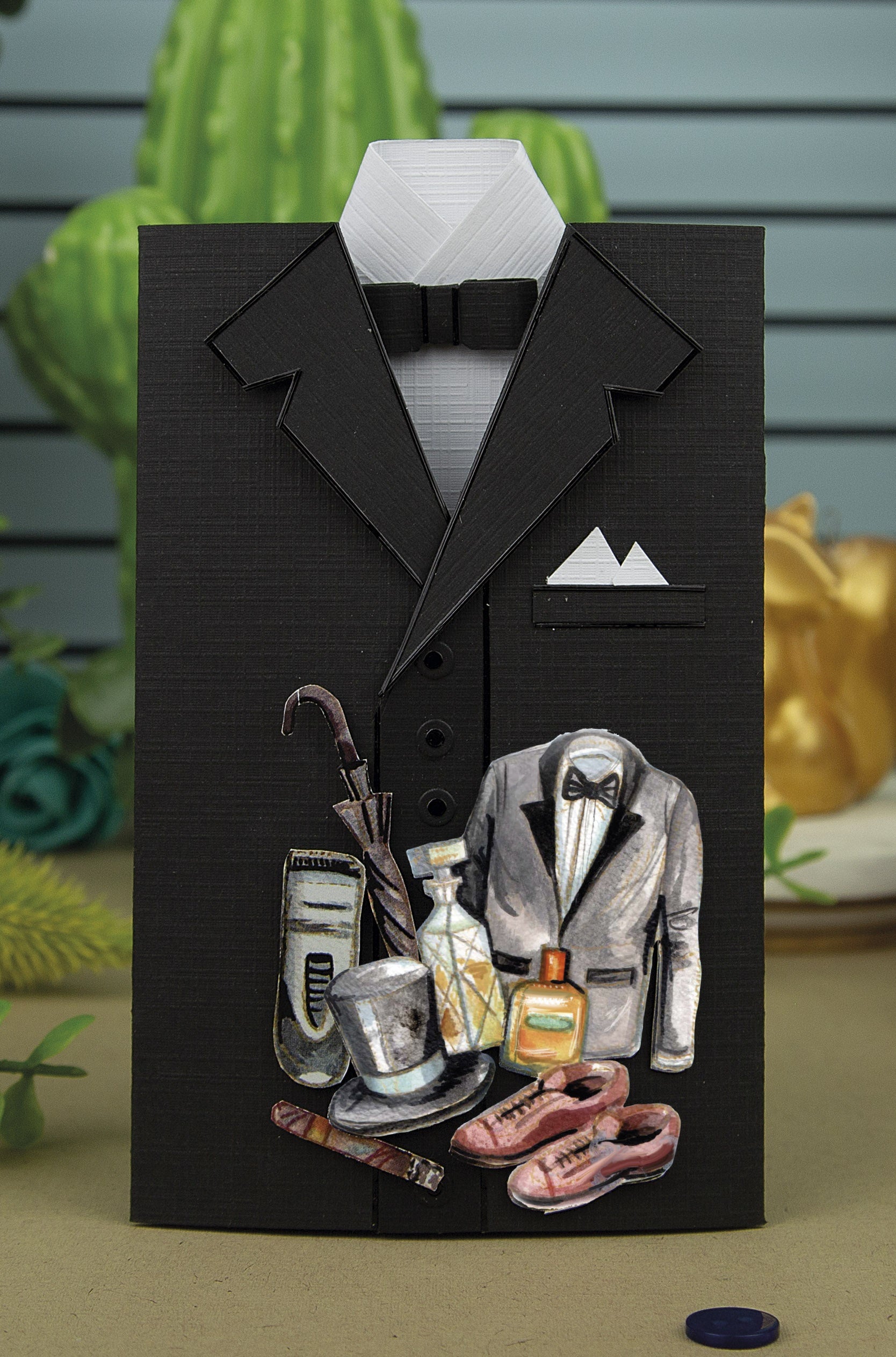 Find It Trading Yvonne Creations 3D Push Out Sheet-Men In Style - Gentlemen