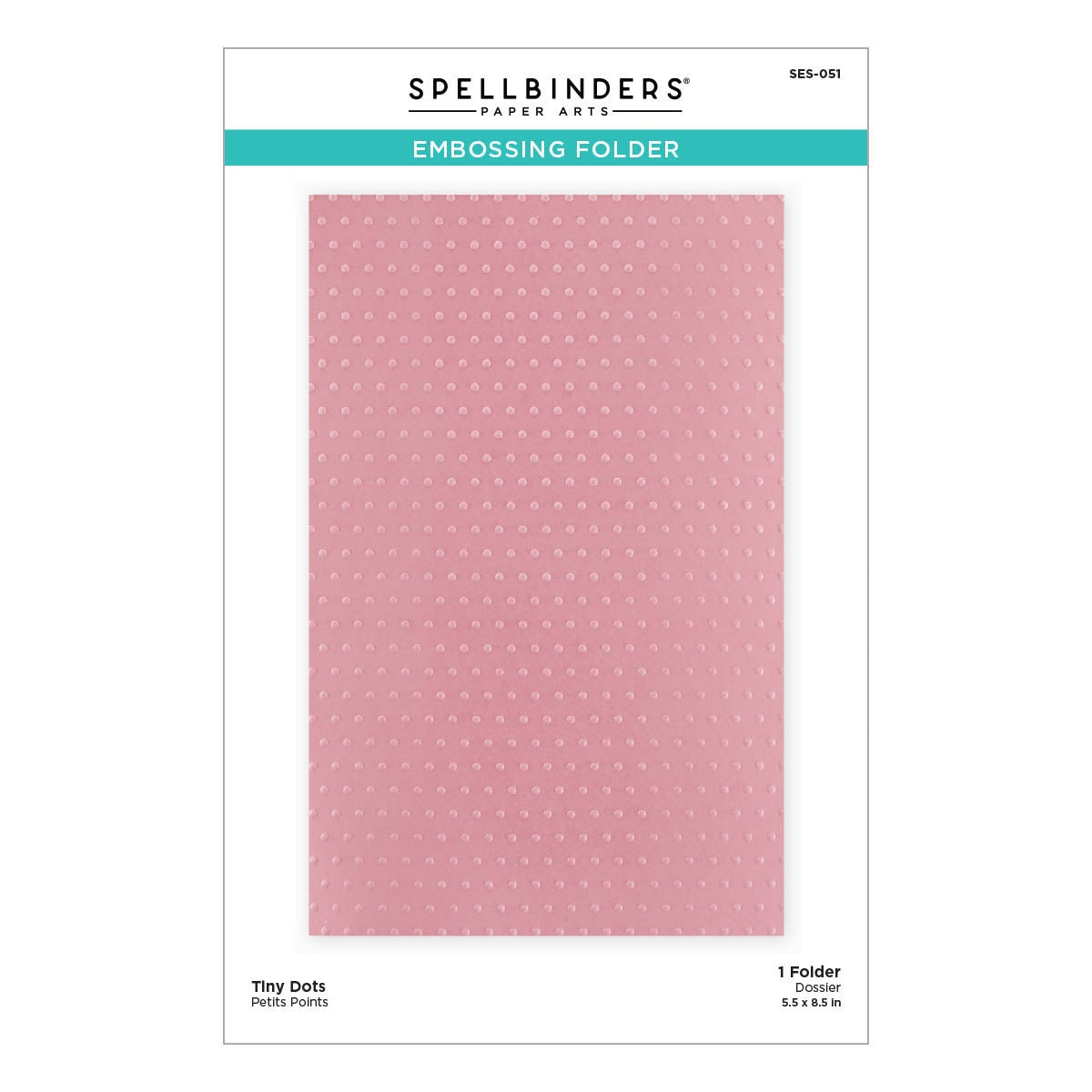 Spellbinders Embossing Folder-Tiny Dots