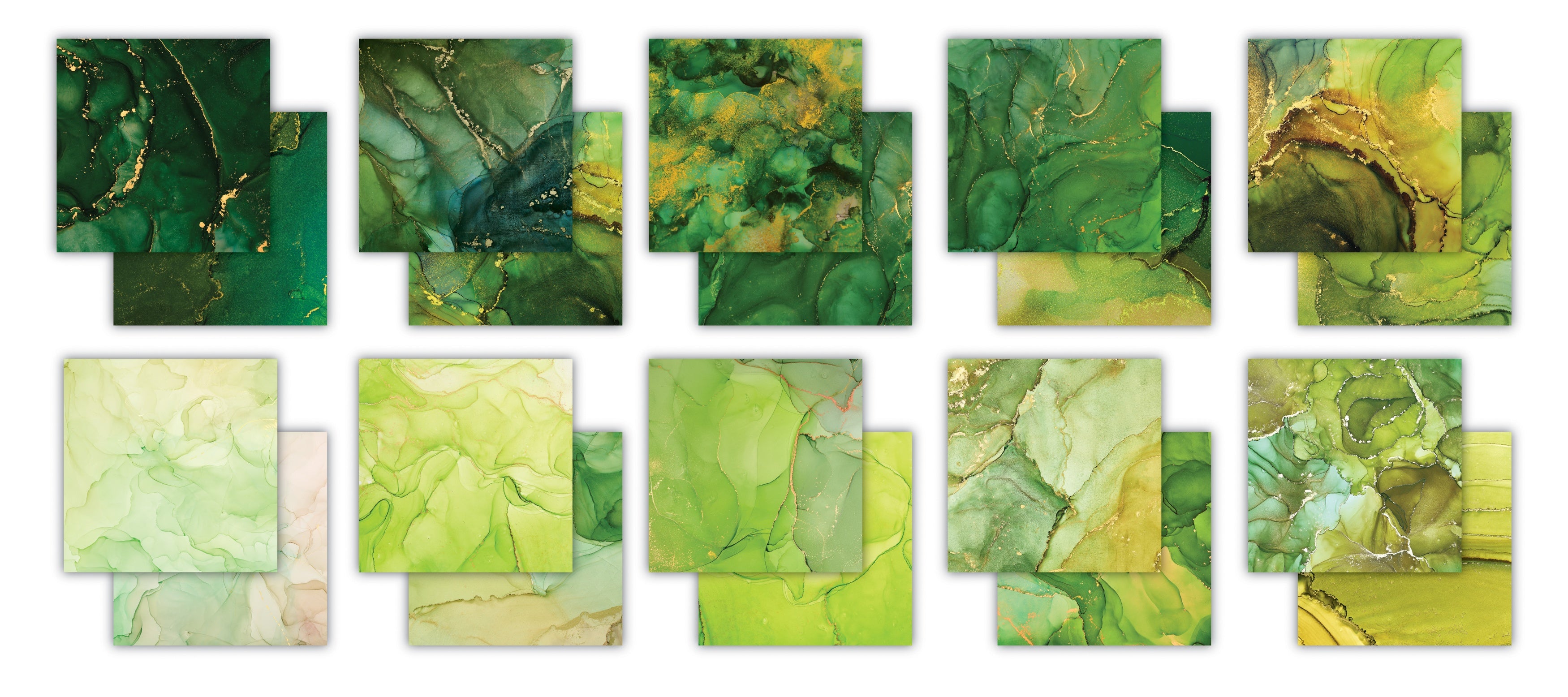 Craft Consortium Double-Sided Paper Pad 6"X6" 40/Pkg-Ink Drops - Organic, 20 Designs