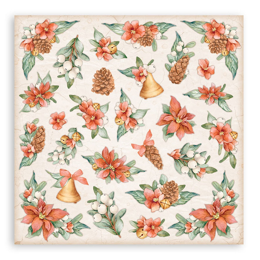 Stamperia Double-Sided Paper Pad 8"X8" 10/Pkg-All Around Christmas