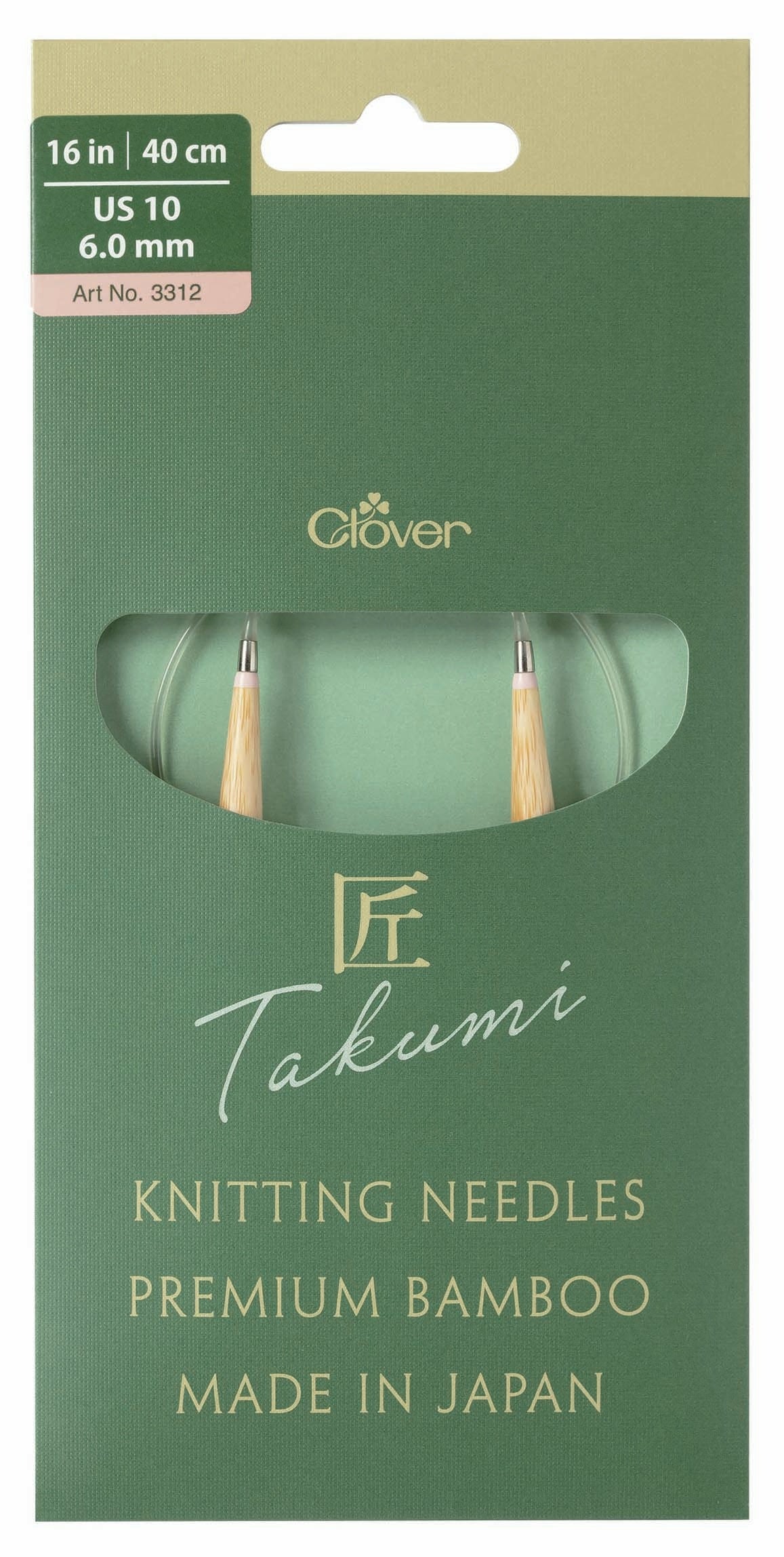 TAKUMI Pro Circular Knitting Needles 16"-US 10 / 6.0 mm