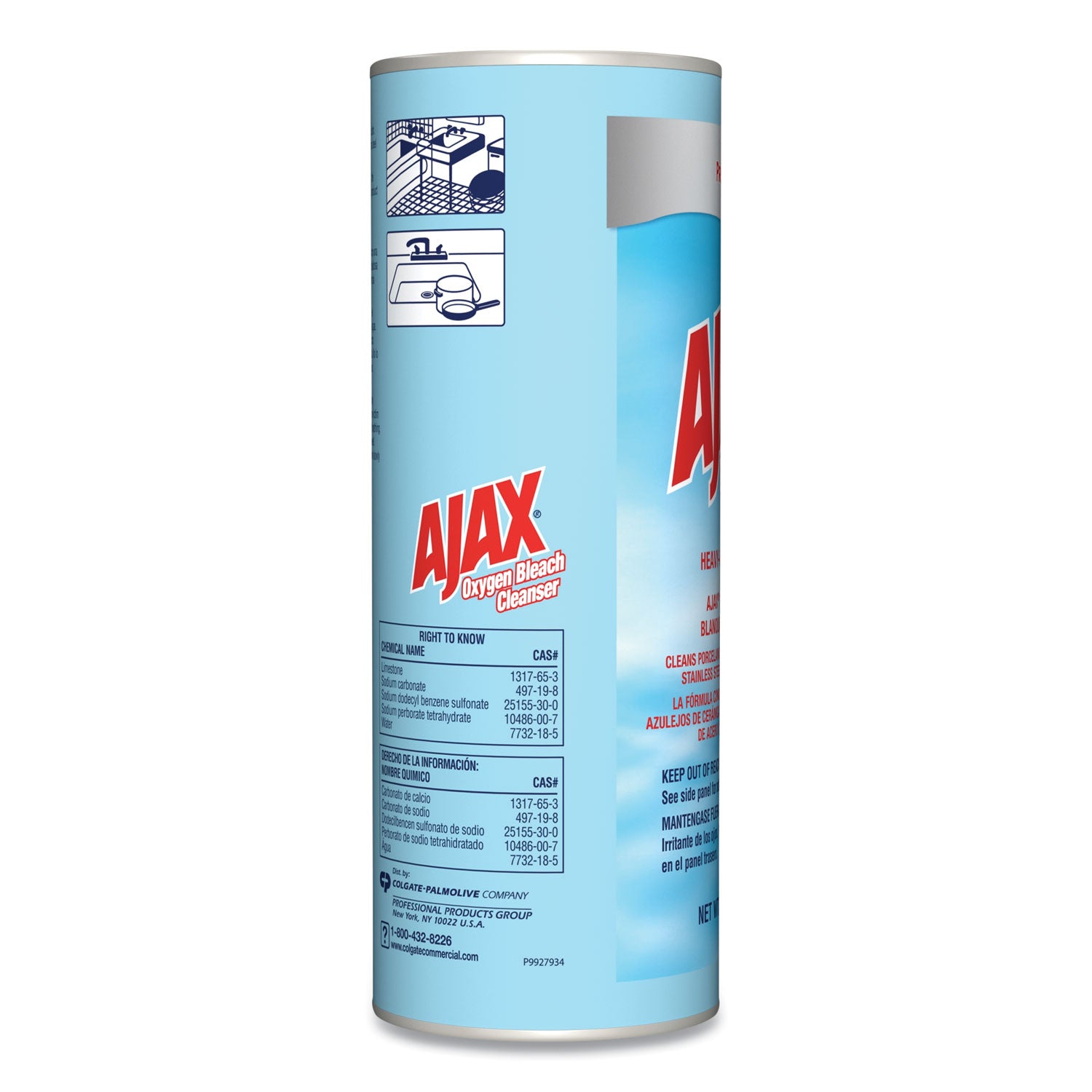 Ajax® Oxygen Bleach Powder Cleanser, 21oz Canister
