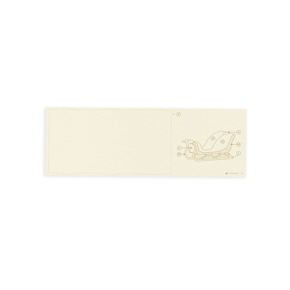Santa's Workshop Light Chipboard 3D Base 12"X12"-Sleigh