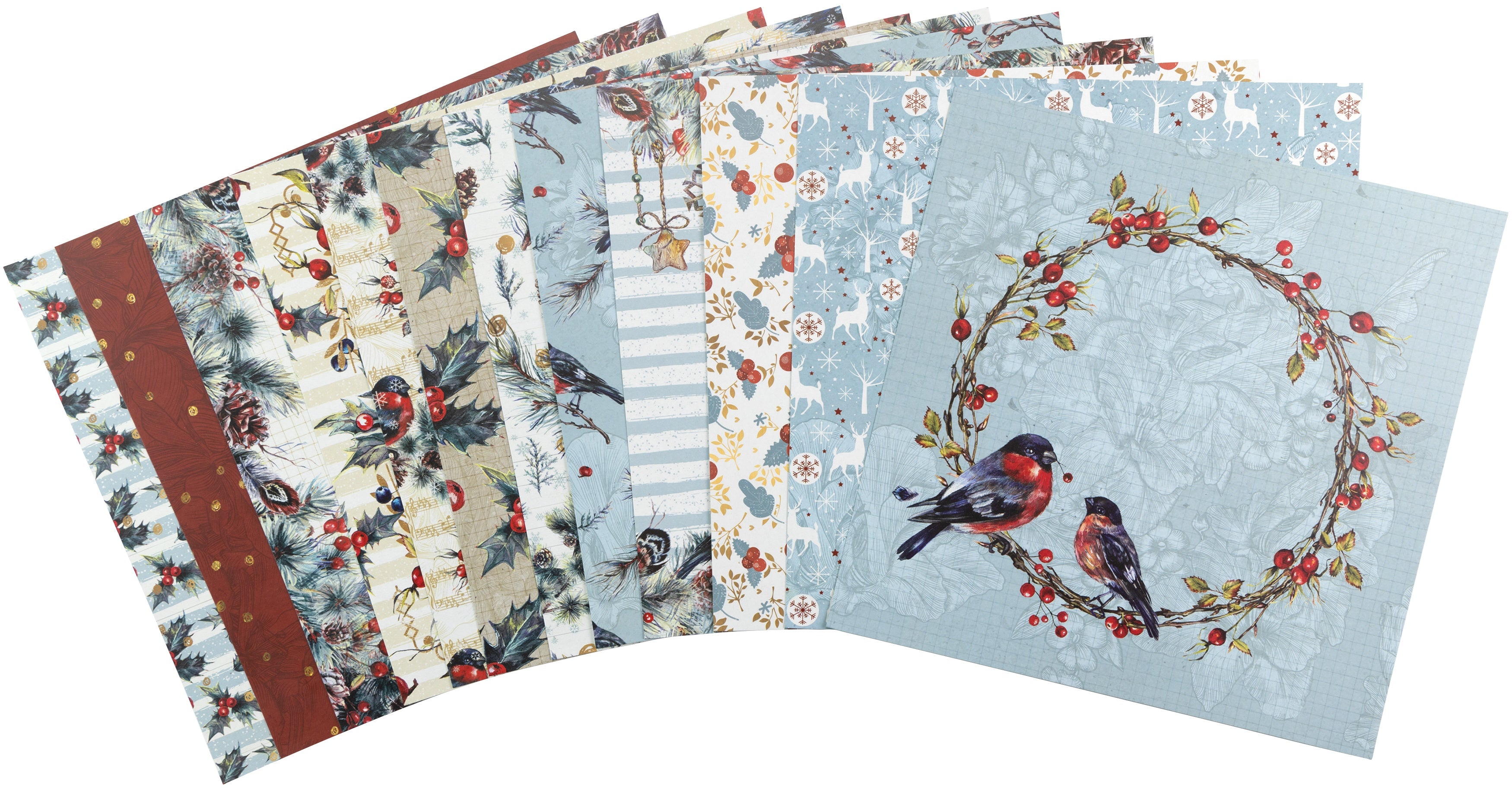Little Birdie Cardstock 12 Sheet Pack 12"X12"-Christmas Magic