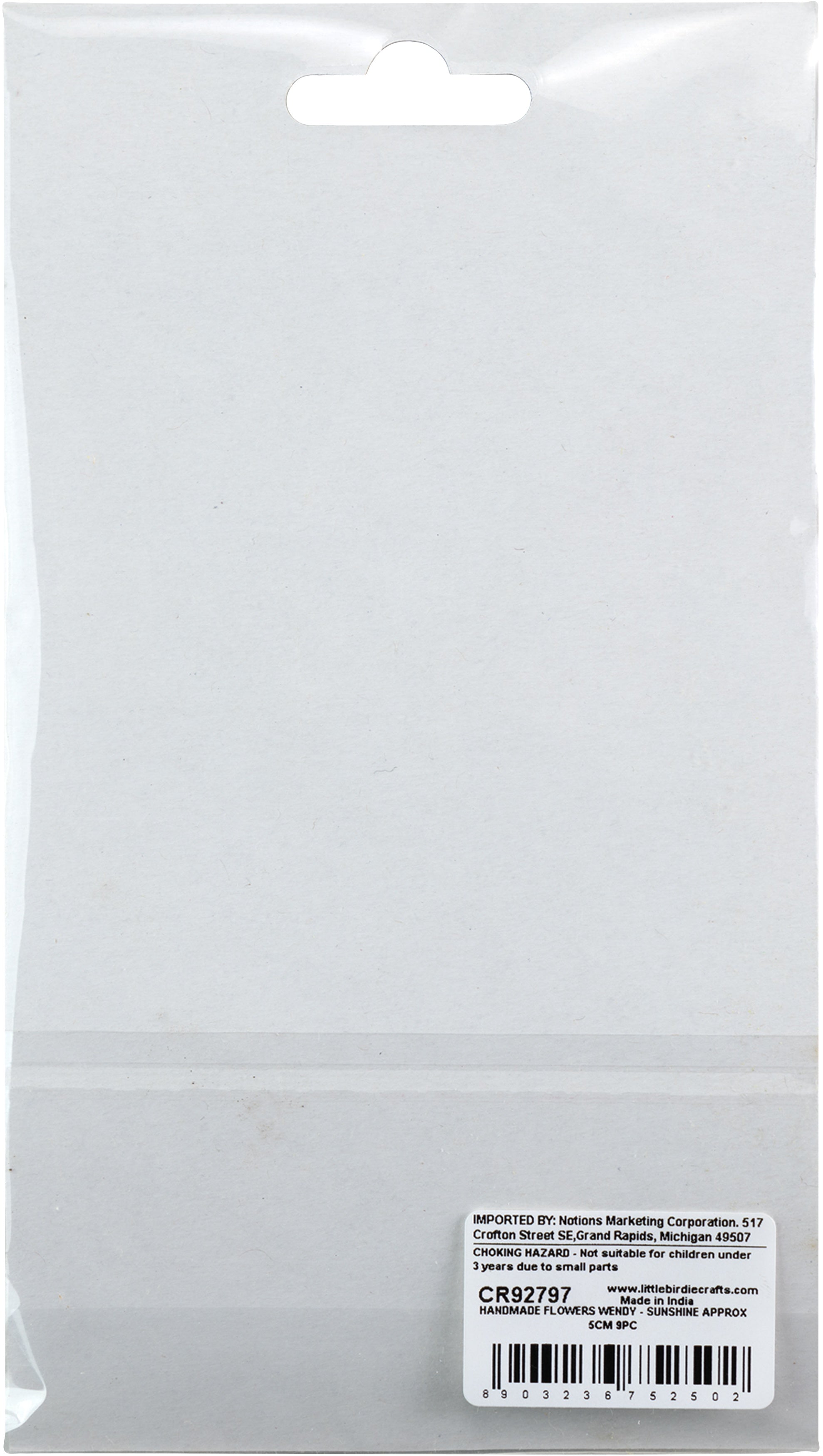 Little Birdie Wendy Paper Flowers 9/Pkg-Sunshine