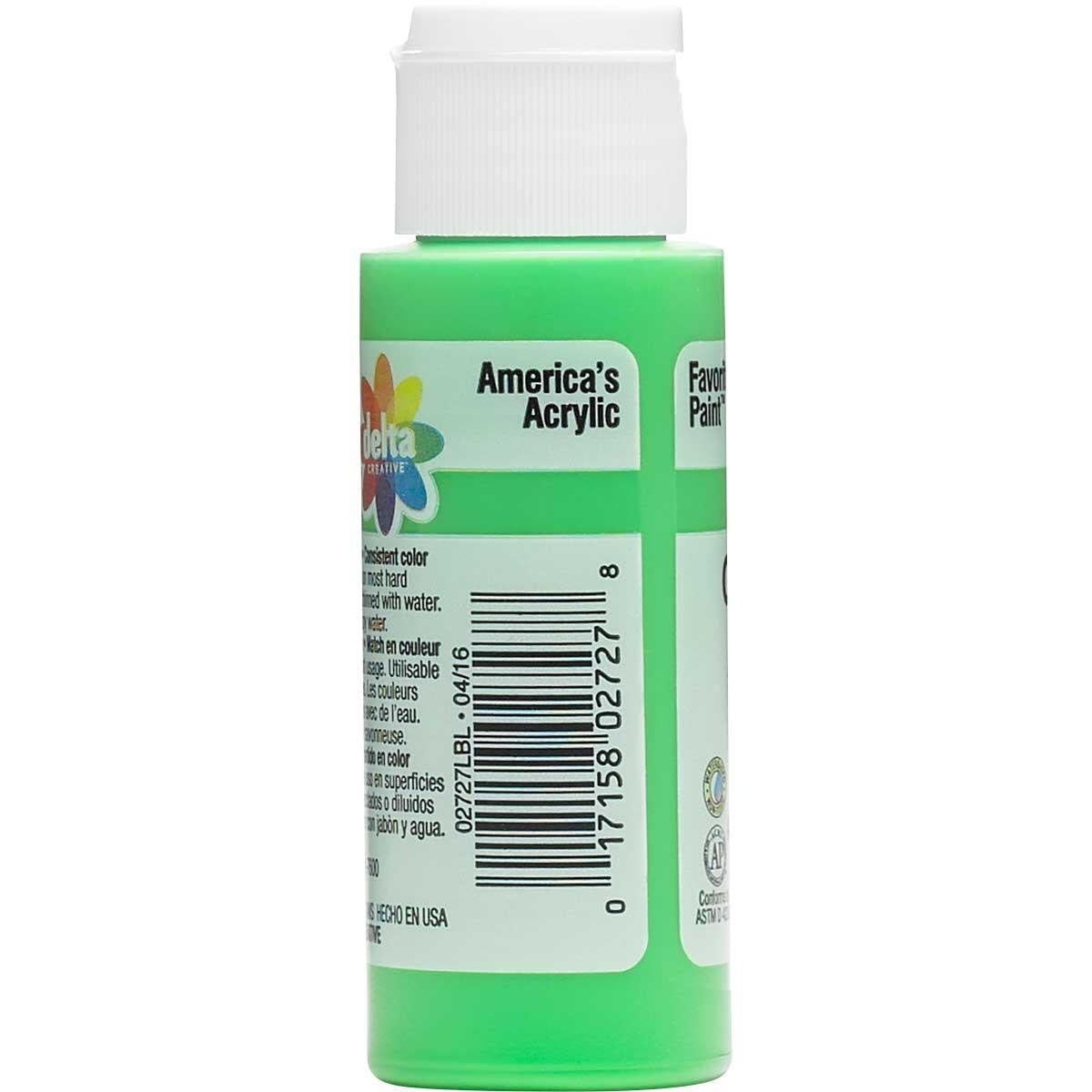 Delta Ceramcoat Acrylic Paint 2oz-Electric Lime
