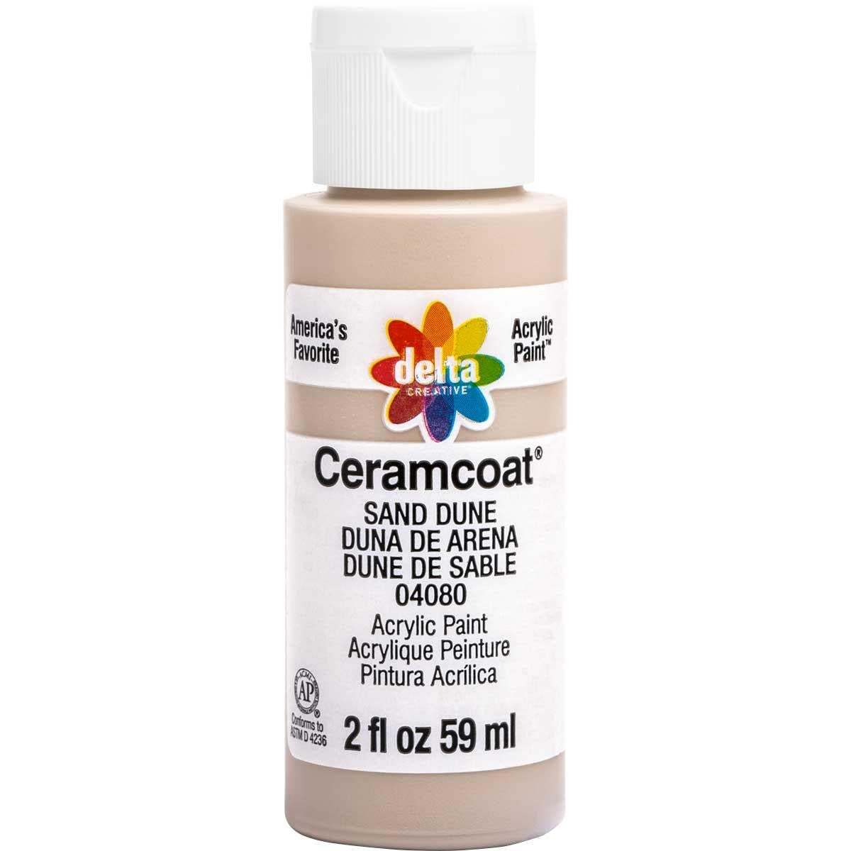 Delta Ceramcoat Acrylic Paint 2oz-Sand Dune