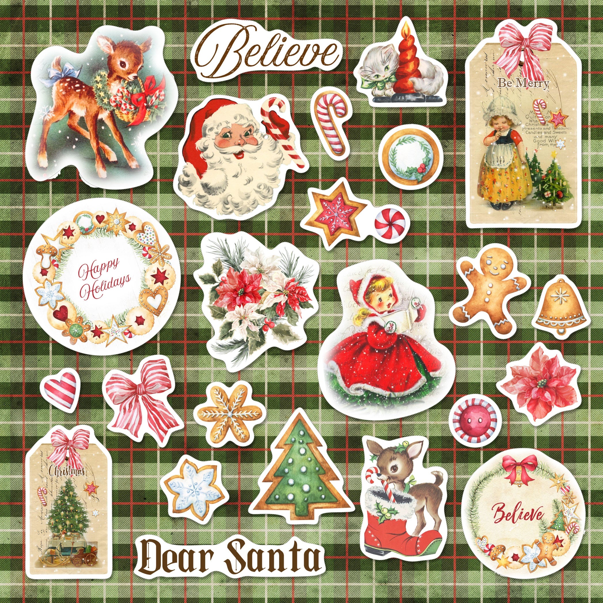 Dear Santa Ephemera Cardstock Die-Cuts
